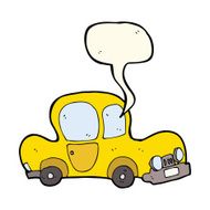 cartoon car with speech bubble N45