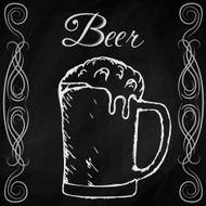 hand drawn sketch of beer N12