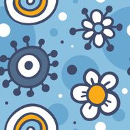 Blue Pattern N4