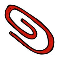 comic cartoon paperclip N8