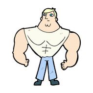 comic cartoon body builder N3