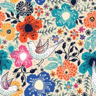 Vector floral seamless pattern N6