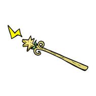 comic cartoon magic wand N11