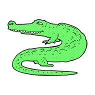 comic cartoon crocodile N11