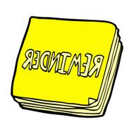 comic cartoon reminder notes N3