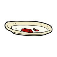 comic cartoon empty plate N3