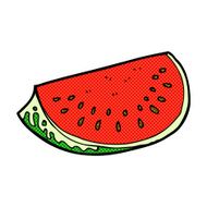 comic cartoon watermelon slice N2