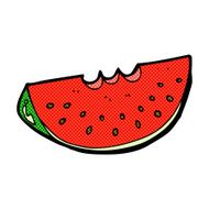 comic cartoon watermelon slice N3