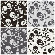seamless pattern with skulls N2