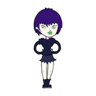 comic cartoon pretty vampire girl N9