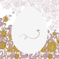 Easter floral background