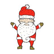 comic cartoon grumpy santa N2