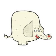 comic cartoon happy elephant N4