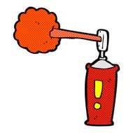 comic cartoon spray can N25