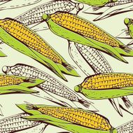 Sweetcorn seamless pattern