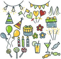 Set of party icons