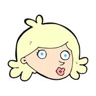 comic cartoon pretty face N3