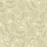 seamless retro floral background