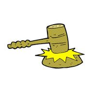 comic cartoon gavel banging N3
