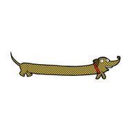 comic cartoon dachshund N3