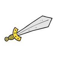 comic cartoon sword N17