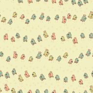 cute little chicks seamless pattern N3