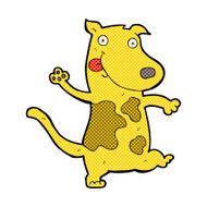 comic cartoon happy dog N24