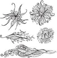 Hand drawn intricate tattoos