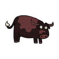 comic cartoon cow N10