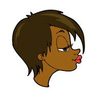 comic cartoon pretty woman N82