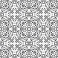 ethnic abstract hand-drawn seamless pattern N102