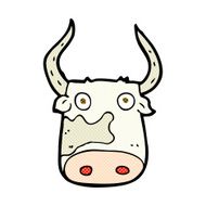 comic cartoon cow N11