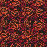 red Roses seamless pattern
