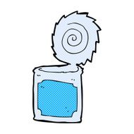 comic cartoon open tin can N3