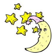 sleepy moon comic cartoon N5