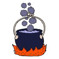 comic cartoon witch&#039;s cauldron N3