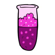 comic cartoon test tube N3