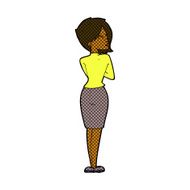 comic cartoon businesswoman ignoring N3
