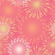 Seamless pattern with abstract dehlia flowers N2