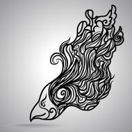 Bird art hand draw