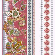 Striped seamless ethnic pattern Paisley wallpaper N2