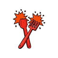 comic cartoon cutlery N3