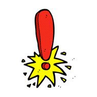 comic cartoon exclamation mark N3