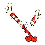 gross broken bone comic cartoon N3