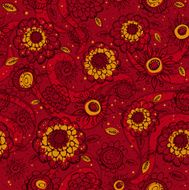 pattern of hand draw flowers N2