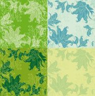 four green backgrounds