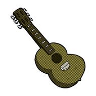 comic cartoon guitar N3