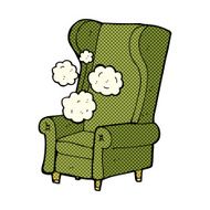 comic cartoon old chair N9