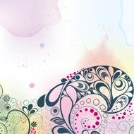 Vector watercolor design