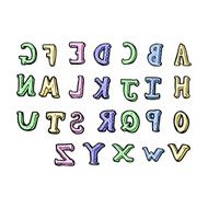 comic cartoon alphabet N6